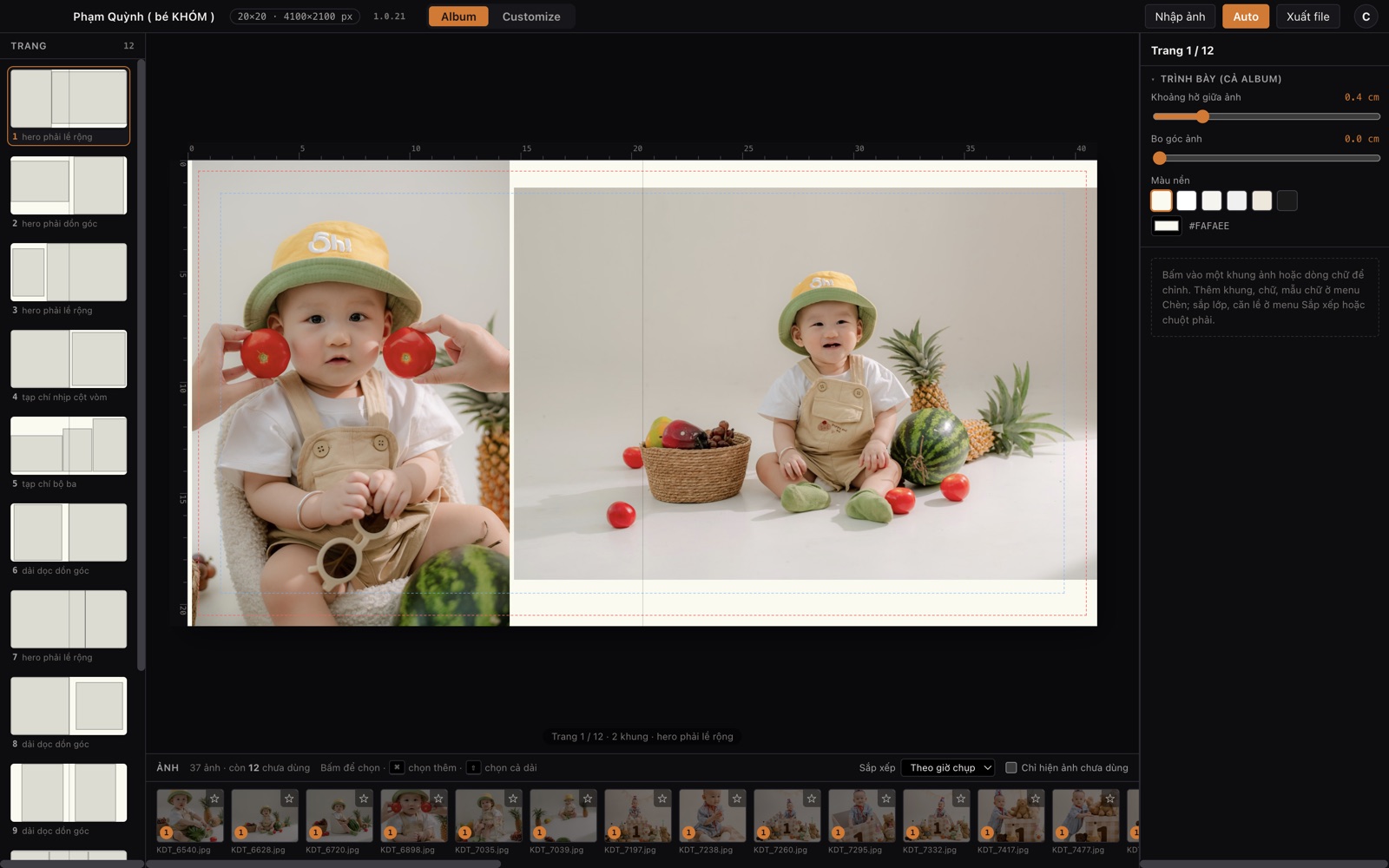Wedpix Album — dàn trang album ảnh